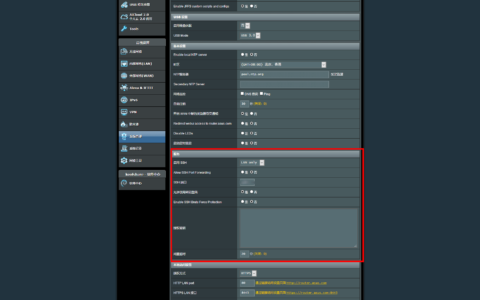 华硕路由器开启SSH服务