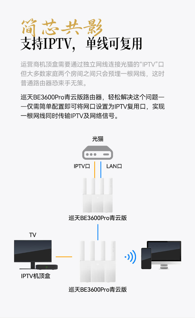 IPTV单线复用